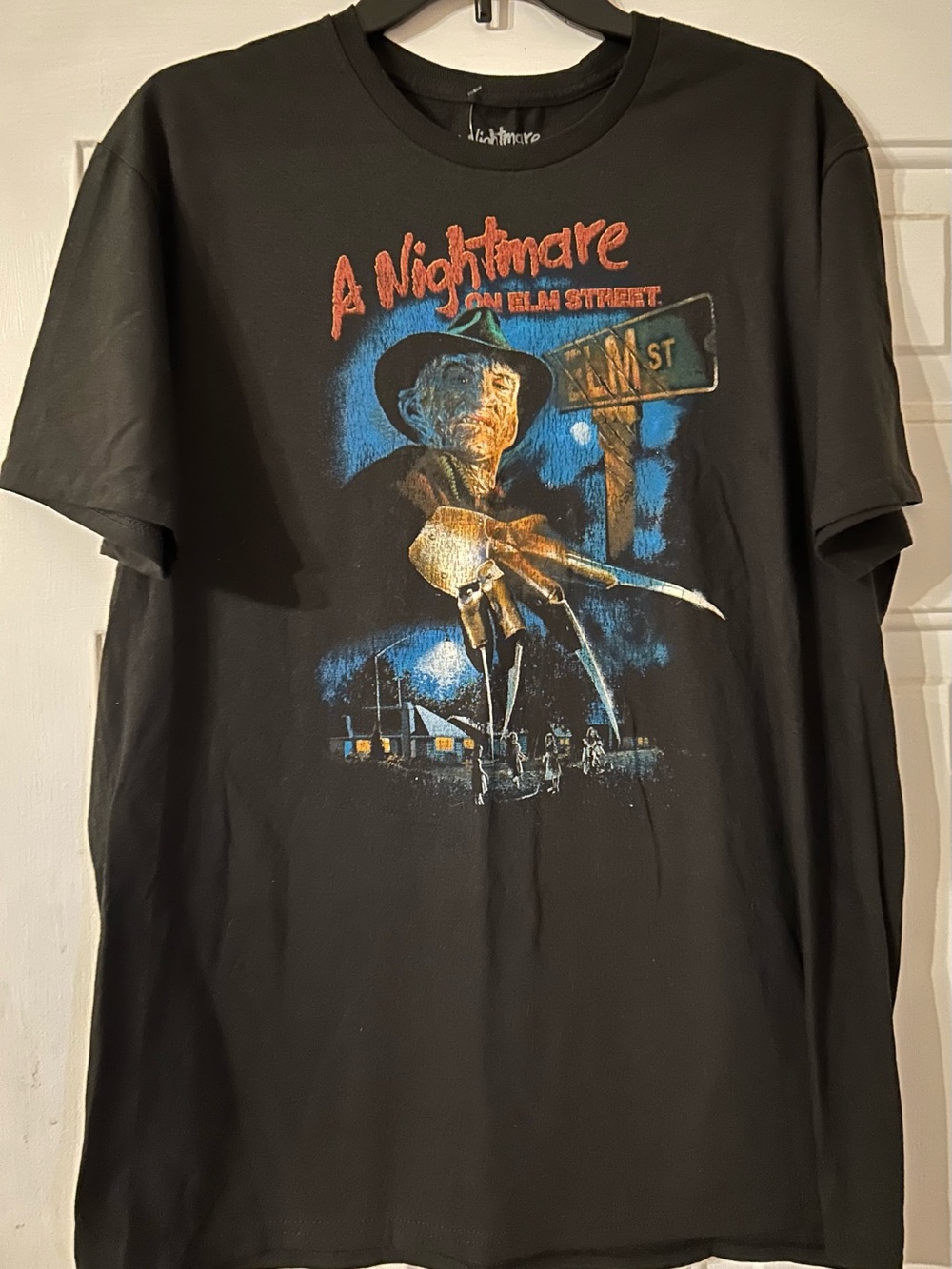 NWT A Nightmare on Elm Street Black Graphic Tee - Official Horror Movie Shirt L